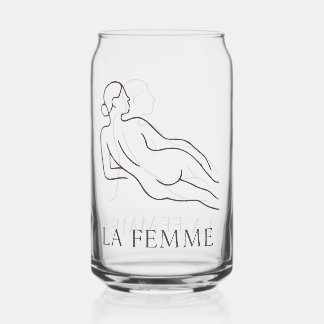 La Femme – Minimalist Elegant Can Glass