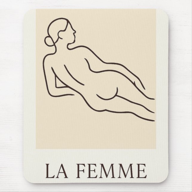 La Femme – Minimalist Elegant Mouse Pad (Front)