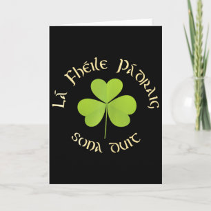 La Fheile Padraig Sona Duit Happy St Patricks Day Card