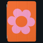 La Fleur 01 Retro Floral Orange Pink Preppy Flower iPad Air Cover<br><div class="desc">Abstract Retro Floral Print – La Fleur – Orange And Pink.</div>
