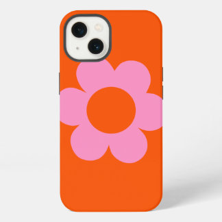 La Fleur 01 Retro Floral Orange Pink Preppy Flower iPhone 13 Case