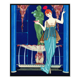 La Fontaine de coquillages, George Barbier  Photo Print