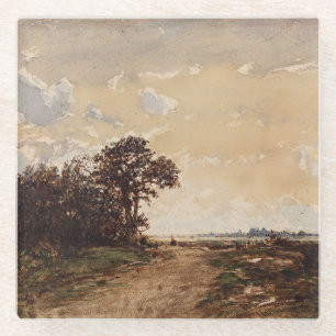 La Forêt De Fontainebleau Aux Environs De Barbizon Glass Coaster