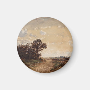 La Forêt De Fontainebleau Aux Environs De Barbizon Magnet