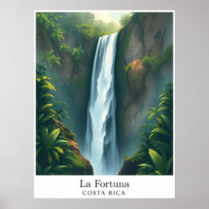 La Fortuna Waterfall, Costa Rica – Tropical Falls Poster
