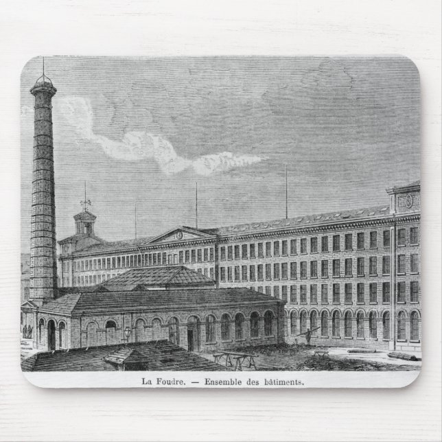La Foudre' cotton mill Mouse Pad (Front)
