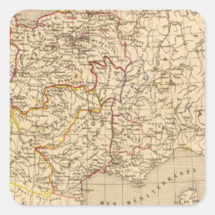 La France 1328 a 1350 Square Sticker