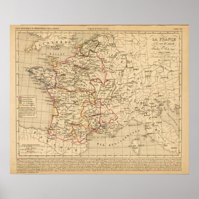 La France 1364 a 1380 Poster (Front)