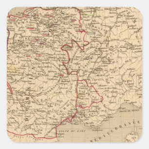 La France 1422 a 1461 Square Sticker