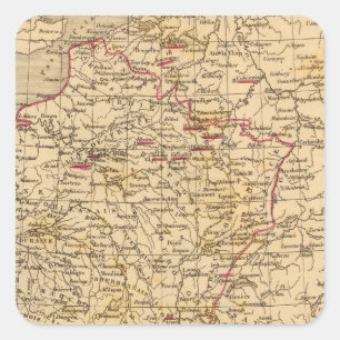 La France 1774 a 1793 Square Sticker