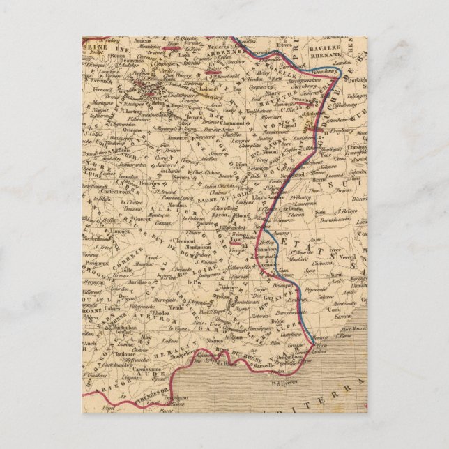 La France 1814 a 1840 Postcard (Front)