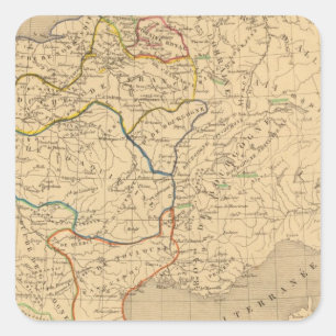 La France 843 a 987 Square Sticker