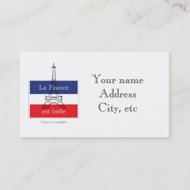 La France est Belle Business Card (Front)