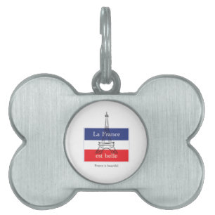 La France est Belle Pet ID Tag