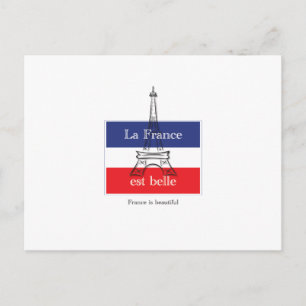 La France est Belle Postcard