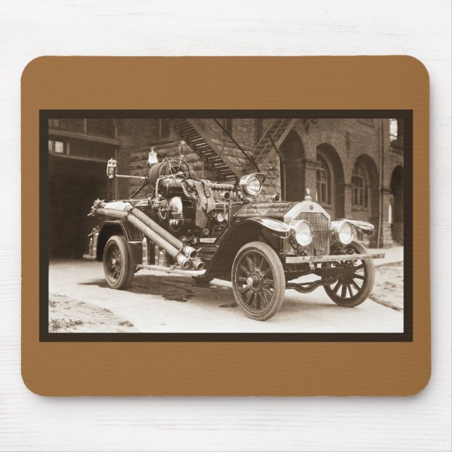 La France Fire Truck 1924 Mouse Pad (Front)