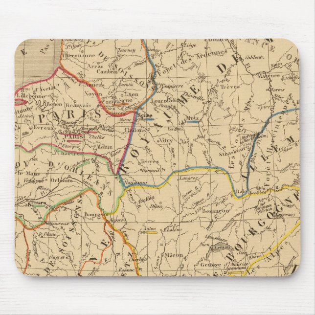 La France sous les enfans de Clovis Mouse Pad (Front)