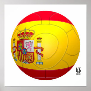 La Furia Roja – Spain Football Poster