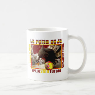 La Furia Roja Spanish Bull Soccer Futbol Coffee Mug