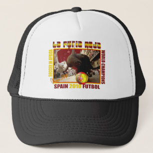 La Furia Roja Spanish Bull Soccer Futbol Trucker Hat