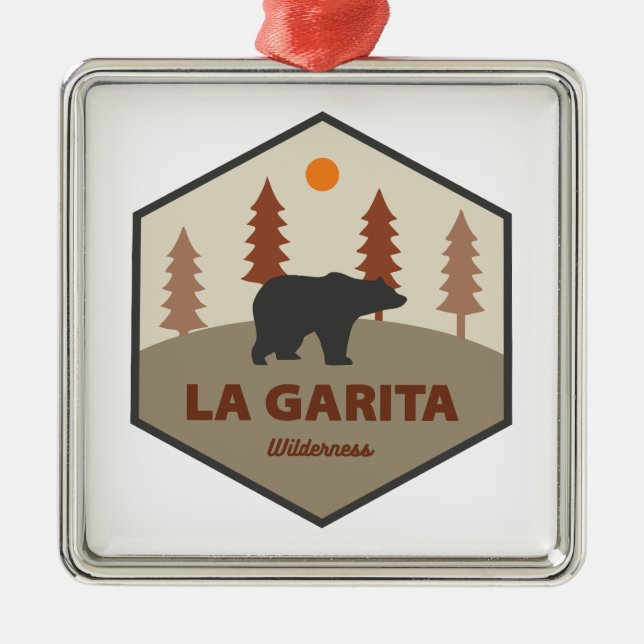 La Garita Wilderness Colorado Bear Metal Ornament (Front)