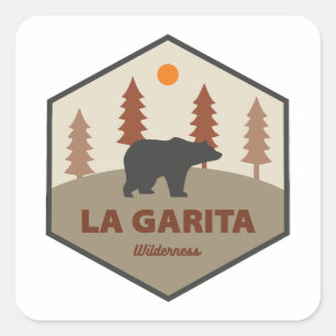 La Garita Wilderness Colorado Bear Square Sticker