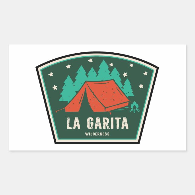 La Garita Wilderness Colorado Camping Rectangular Sticker (Front)