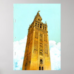La Giralda de Sevilla - Don Quixote Background Poster