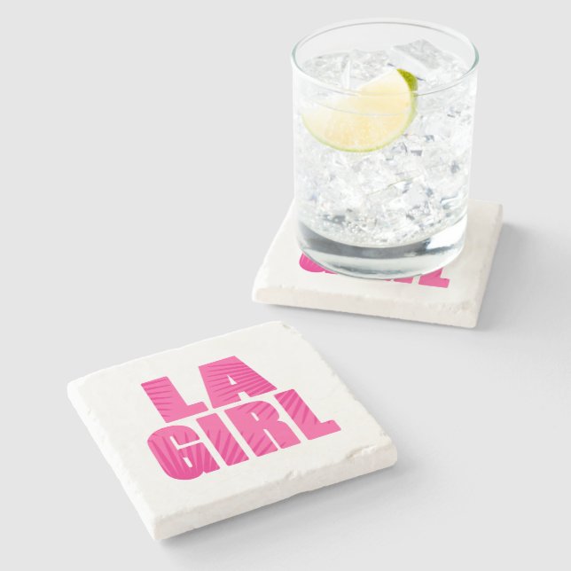 LA Girl Stone Coaster (Side)
