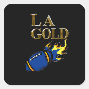 LA GOLD SQUARE STICKER