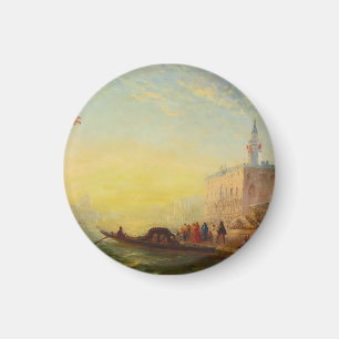 La Gondole, Quai Des Esclavons – Félix Ziem Magnet