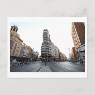 la gran via de madrid postcard