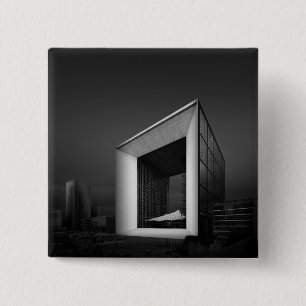 La Grande Arche de la Fraternite, Paris, France 15 Cm Square Badge
