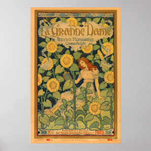 La Grande Dame Art Nouveau Eugene Grasset Vintage Poster