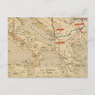 La Grece et l'Italie, 306 a 410, ap JC Postcard