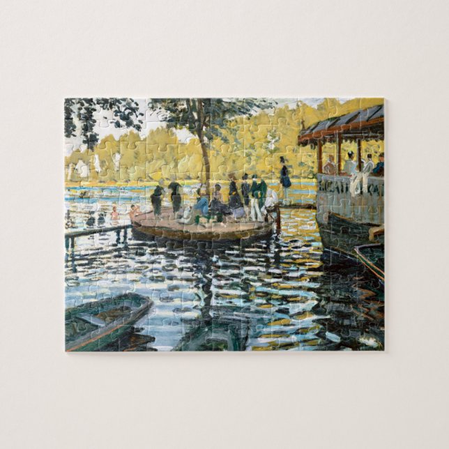 La Grenouillère (1869) by Claude Monet Jigsaw Puzzle (Horizontal)