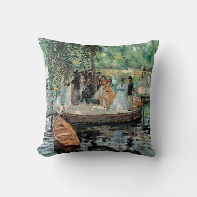 La Grenouillère Auguste  Renoir   Cushion (Front)