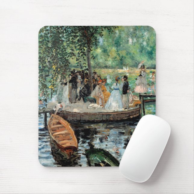La Grenouillère Auguste  Renoir   Mouse Pad (With Mouse)