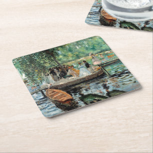 La Grenouillère Auguste  Renoir   Square Paper Coaster