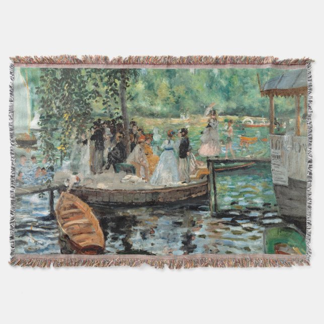 La Grenouillère Auguste  Renoir   Throw Blanket (Front)