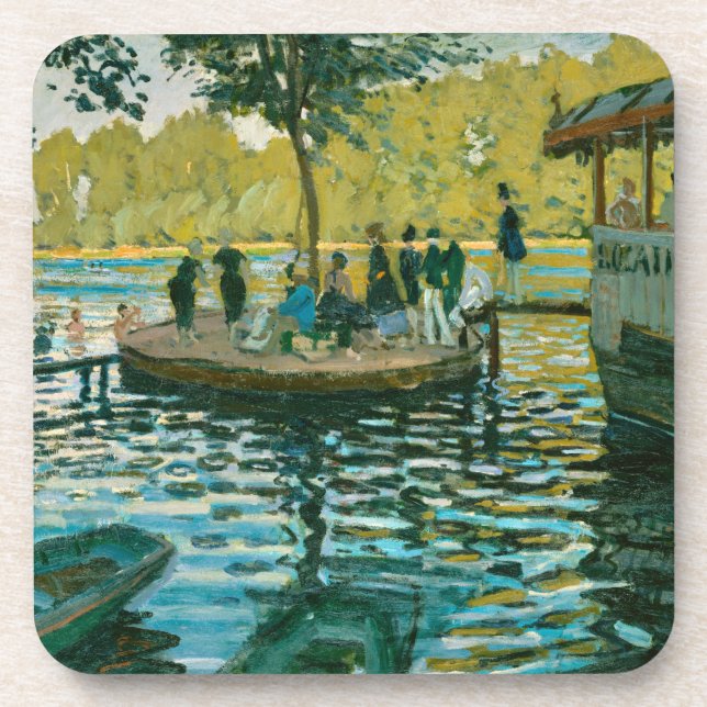 La Grenouillere - Claude Monet - 1869 Coaster (Front)