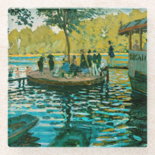 La Grenouillere - Claude Monet - 1869 Glass Coaster