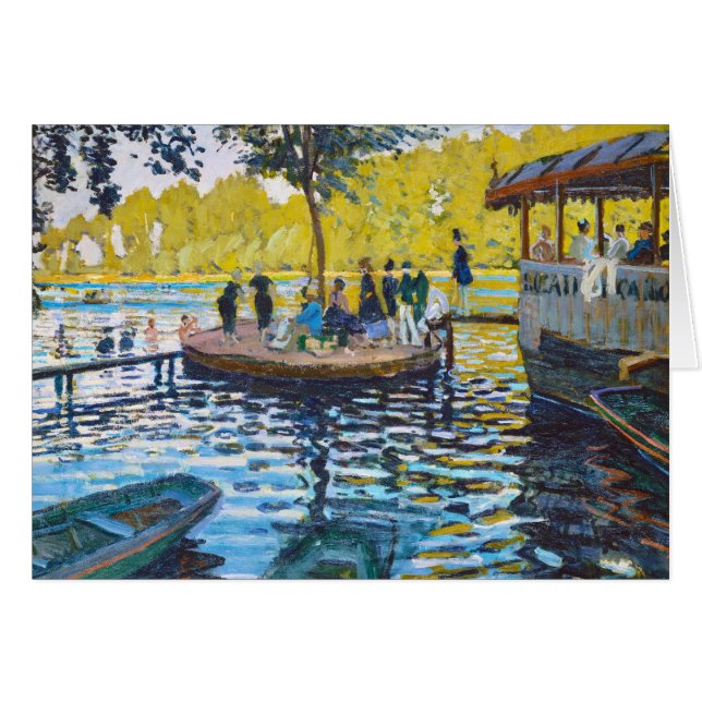 La Grenouillere Claude Monet fine art painting (Front Horizontal)