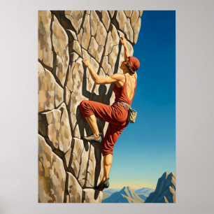 LA GRIMPEUSE DE ROCHE (The Rock Climber) Poster