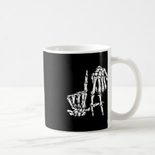 La Hand Sign Lazy DIY Halloween Costume Skeleton L Coffee Mug