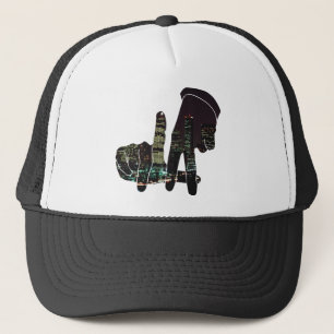 LA hands skyline Trucker Hat