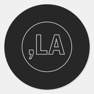 La Harris Kamala Harris First Woman President 2024 Classic Round Sticker