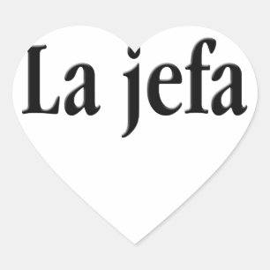 La jefa heart sticker