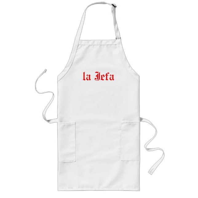 La jefa long apron (Front)