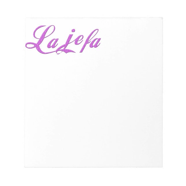 La jefa notepad (Front)